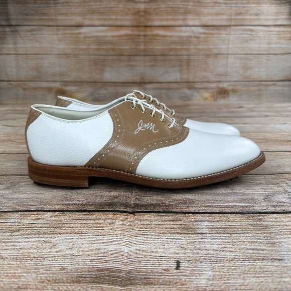 Johnson & Murphy Luxury Leather Saddle Golf Shoes Men Size 12 N - NEW 15192 main image 5